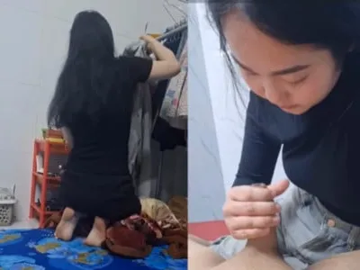 Sang thăm bạn ốm được bú mút chăm sóc cực phê